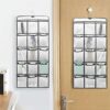 Zimso 30 Pockets Dual Sided Hanging Shoe Organizer Hanging Shoe Shelves , Shoe Hanger Organizer for Closet 43.9 x 43.9 in (Grey)