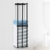 Towel Racks for Bathroom,Wall Mounted Towel Rack with 3 Towel Hooks and Wooden Shelf,Easy Installation Towel Holder for Towel & Daily Necessities