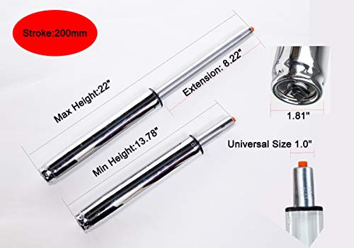 Drafting Stool Chair Hydraulic Gas Lifting Cylinder Replacement Universal Size, Heavy Duty(400 lbs), 22 inches(Stool Adjustment Range 7.85 inches