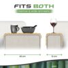 Bamboo Sofa Arm Tray Table- Anti-Slip, Flexible Table for All Armrests- Durable Couch Arm Table with an Elegant Design, Natural Color, Fits Any I