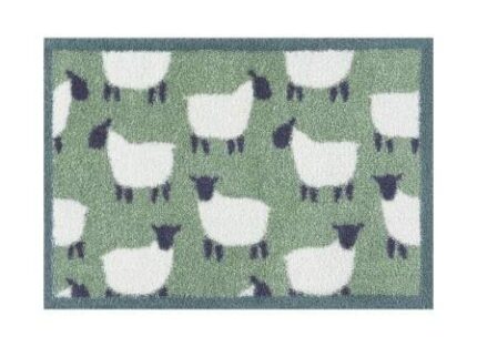 Turtle Mat, Small 40x60cm Sheep Green Highly absorbent Indoor barrier mat with Multi-Grip backing