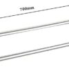 Bathroom Towel Rack Solid Copper and Chrome Towel Bar for Bathroom Mirror Glossy Double Rod Polishing and Plating Towel Hanger Holder Bathroom Sh