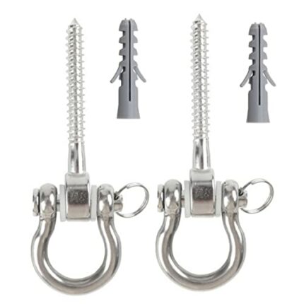 HOUSON 2 Pcs M8 Swing Hammock Bolts, Swing Hangers Swing Bolts Heavy Duty Hammock Hooks Stainless Steel for Concrete Wood, Hammock, Porch Seat, C