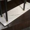 RSOCHS Marble bathroom floor towel bar bathroom towel holder simple bath towel rack coat rack stainless steel towel bar