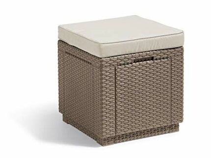 Keter Storage Cube, Cappuccino with sand cushion