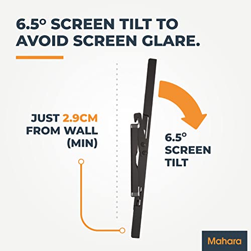 MAHARA Tilting TV Wall Bracket - Wall Mount for TVs 26 – 55 Inches - TV Brackets with VESA Wall Mount Compatibility 50x50mm – 400x400mm - TV Wall