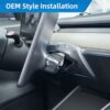 Hansshow Screen Rotating Holder for Tesla Model 3 Model Y 2017-2023, GPS Navigation Mobile Display Center Control Touch Screen Rotating Holder Ki