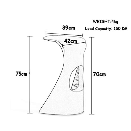 SDFGH Nordic Light Luxury bar Chair Simple net red bar Stool Front Desk Cafe Restaurant Leisure Back high Stool (Color : 3-Pack)