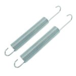 Souldershop 6 1/4 inch Replacement Recliner Sofa Chair Mechanism Tension Springs Long Neck Hook Style Silver Color (Pack of 2)