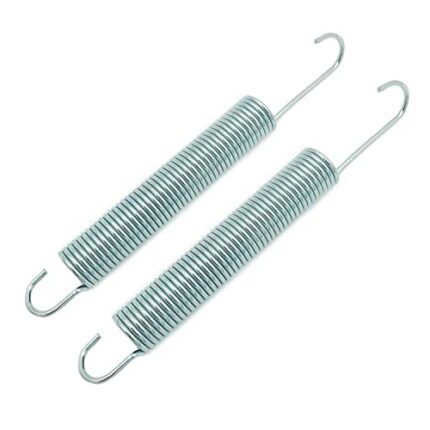 Souldershop 6 1/4 inch Replacement Recliner Sofa Chair Mechanism Tension Springs Long Neck Hook Style Silver Color (Pack of 2)