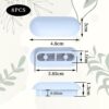8Pcs White Toilet Seat Buffers Plastic Toilet Seat Bumpers for Toilet Seat Rubber Buffers Toilet Seat Buffers White Toilet Seat Pads White Toilet