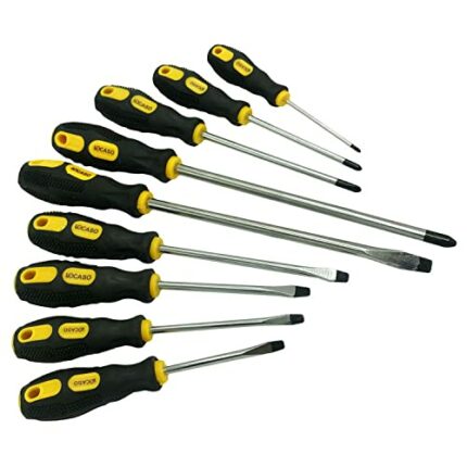Screwdriver Set, 9pcs of Magnetic Screwdriver Tool Set with Soft Grip Handle, Electronics Disassembly Repair Tool, Heavy Duty Hand Kit for Repair