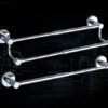 XHALERY Wall-Mounted Towel Rail Retractable, Free-Adjustable Towel Rack for a Clean Atmosphere, for Kitchen Bathroom Toilet Hotel Office Single P