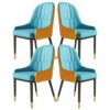 dining chair Kitchen Dining Room Furniture Chairs Dining Chairs Set Of 4 Modern High Back Soft Seat Living Room Chairs Water Proof PU Leather Sid