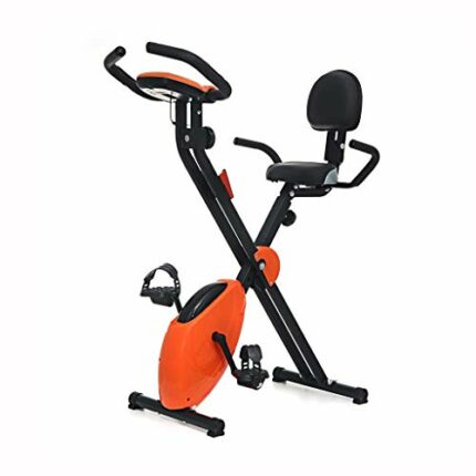N/A Exercise Bike Cardio Bicycle Upright X-Bike Folding Silent Bicycle Cycling Flywheel Fitness Home Training Gym Fitness
