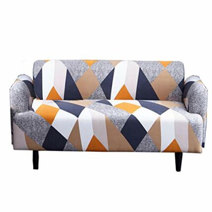 MOVKZACV Printed All-inclusive Slipcover,Washable Non-Slip Stretch Slipcover Fabric Printed Pattern,Four Season Couch Sofa Covers Cushion Covers