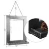 EDGEWOOD 16x20 Inches Decorative Rustic Wall Mirror with Shelf Solid Wood Frame, Brown
