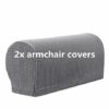 Armrest Covers Set of 2 Stretch Armchair Arm Covers Soft Sofa Arm Covers Non-Slip Furniture Protector