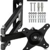 Suptek TV Wall Bracket Mount Swivel and Tilt for Most 15"-32" LED, LCD, OLED Flat Screen TVs and Monitors with VESA 75x75-100x100mm up to 13kg Fu