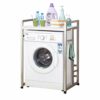 -Washer Storage Frames for over Toilet,Shelf Washinghine Shelf over Washinghine Storage Rack,With Wheels - Utility Stainless Steel Metal Bathroom
