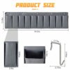 AICEL RV Shoe Storage, 10 Pockets RV Shoe Organizer, Hanging Bedside Storage Pockets for Shoes, Toys and Tools, Length 44 Inches/3.7 Ft, Hanging