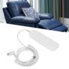Remote Handset Controller 8 Pin Connection 2 Button Plastic Hand Control Replacement with Extension Coiled Cable for Lift Chair Power Recliner