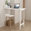MFLASMF Folding Table Wall Mounted Table, Drop-Leaf Floating Kitchen Dining Table Desk Wall Hanging Side Table, for Small Spaces Home Workstation