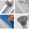 Bath Stools,Shower Stool Round Shower Stool for Bathroom - Height Adjustable | Facilitated Aluminum Alloy Bathroom Chair (Blue)