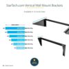 StarTech.com 3U Wall Mount Patch Panel Bracket - 19 in - Steel Vertical Patch Panel Mounting Rack for Networking Equipment (RK319WALLV) , Black