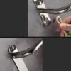 With Hook Towel Rack With Three Rods SuS 304 Stainless Steel,Bathroom Wall-Mounted Towel Rail Easy To Clean(Color:80cm)