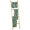 mDesign Metal Wall-Leaning Towel Ladder for Bathroom - 4-Level Decorative Ladder Rack and Towel Holder - Rustic Bath Towel Storage Stand for Mode