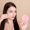 wobsion Compact Mirror with Light, 1x/10x Magnification Travel Makeup Mirror, Handheld 2-Sided Mirror, Compact Mirror for Purses, 3.5 inch Small