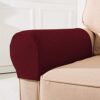 XIEHUZA 1Pair Armrest Chair Covers, Diamond pattern Arm Rest Covers Set Stretch Couch Arm Covers Anti-Slip Washable Sofa Chair Arm Covers Anti-Sc