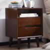 N/A All Solid Wood Bedside Cabinet, Bedside Cabinet, Economical Bedroom Simple Locker