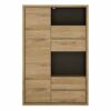 Furniture To Go | Shetland, Oak Effect, 1 Door 4 Drawer Display Cabinet