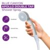 Blue Canyon Apollo Shower Spray| Bathroom Accessory| Premium Shower Attachment for Bath taps| Push-on-Fitting, Wall Brackets| Suitable for Round
