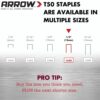 Arrow A50824 T50 Staples, 1/2 Inch (12 mm)