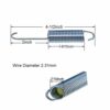 YOOGU 4-1/2inch Recliner Sofa Chair Bed Springs Replacement Mechanism Tension Spring for Furniture (Pack of 2) 26 Turns