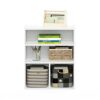 Furinno Pasir 3 Tier Display Bookcase, Display Shelf, White 59.9(W) x 71.4(H) x 30(D) cm