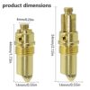 JINXM 2pcs Basin Pop Up Clack Slotted Plug Bolt Assembly Basin Pop Up Click Clack Plug Bolt Replacement Assembly Screw for Most Sink Bath Tub Bas