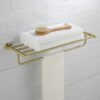 HIGOH Towel Racks, Bathroom Towel Rack Wall Mounted Towel Holder,Bathroom Accessories Towel Rack Shelf,Brushed Towel Hanger,Wall Mounted Towel Ho