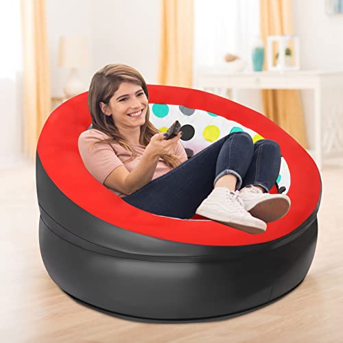 Hausdec Inflatable Lazy Sofa Foldable Chair Portable Outdoor Furniture for Travel Camping Picnic Beach