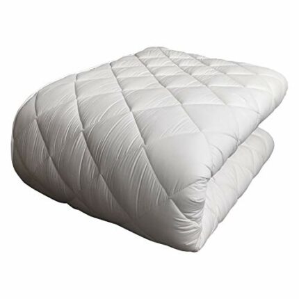FULI Japanese Futon Mattress, 100% Cotton, Foldable & Portable Floor Lounger Bed, Roll Up Sleeping Pad, Shikibuton, Made in Japan (White, Full XL