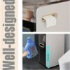 OPSREY Bathroom Storage Cabinet for Small Spaces, Storage Cabinet for Skinny Bathroom Storage Corner Floor, Slim Toilet Paper Storage Cabinet