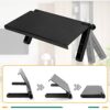 QLOUNI TV Top Rack Shelf, Monitor Top Storage Shelf Adjustable Screen Top Shelf TV Storage Rack Foldable Monitor Top Bracket for Flat Screen TV C