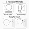 Wall Mounted Illuminated Led Bathroom Mirror with Demister, Dimming Function, and Touch Sensor Switch for Makeup Cosmetic Shaving, Led, 80CM