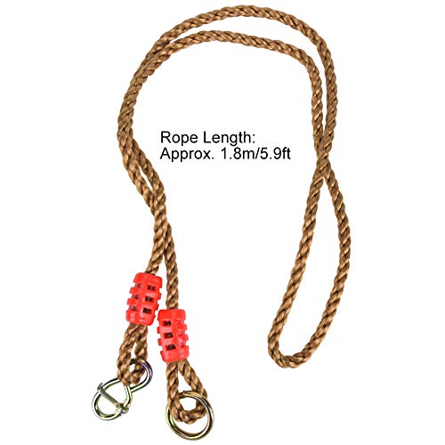 Eulbevoli Hammock Chair Straps Hanging Ropes, Swing Accessory Portable 300KG Capacity Swing Extension Rope for Extension Chain Of the Swing