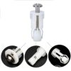 2PCS Plastic Toilet Seat Hinges Top Fixings Toilet Seat Screw Fixtures Toilet Seat Fittings Top Fix WC Hinge Blind Hole Fittings Universal Toilet