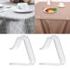Yidootwo 8Pcs Tablecloth Clips Plastic Table Cloth Holders Outdoor Tablecloth Clamps Table Cover Clips for Home Garden Wedding Party(Clear)