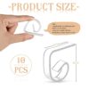 10 Piece Clear Plastic Table Cloth Clips Transparent Table Cover Clips Clamps Large Variable Tablecloth Clip Holder for Thick Plastic Tables Home